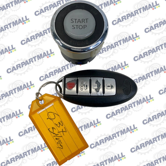2008 2009 Infiniti G37 Start Stop Engine Switch Push Button w/ Remote Key OEM