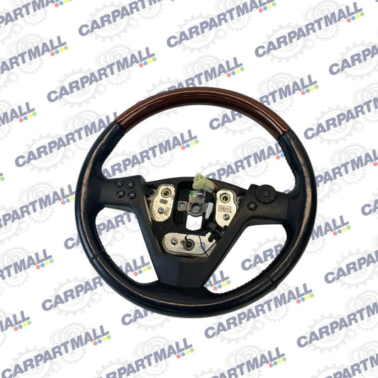 2004-2007 CADILLAC CTS LEFT STEERING WHEEL W/ AUDIO SWITCH LEATHER WOOD 21994384