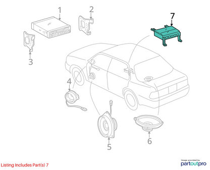 1998 1999 TOYOTA CAMRY RADIO AUDIO AMPLIFIER POWER MODULE UNIT 86280-AA021 OEM
