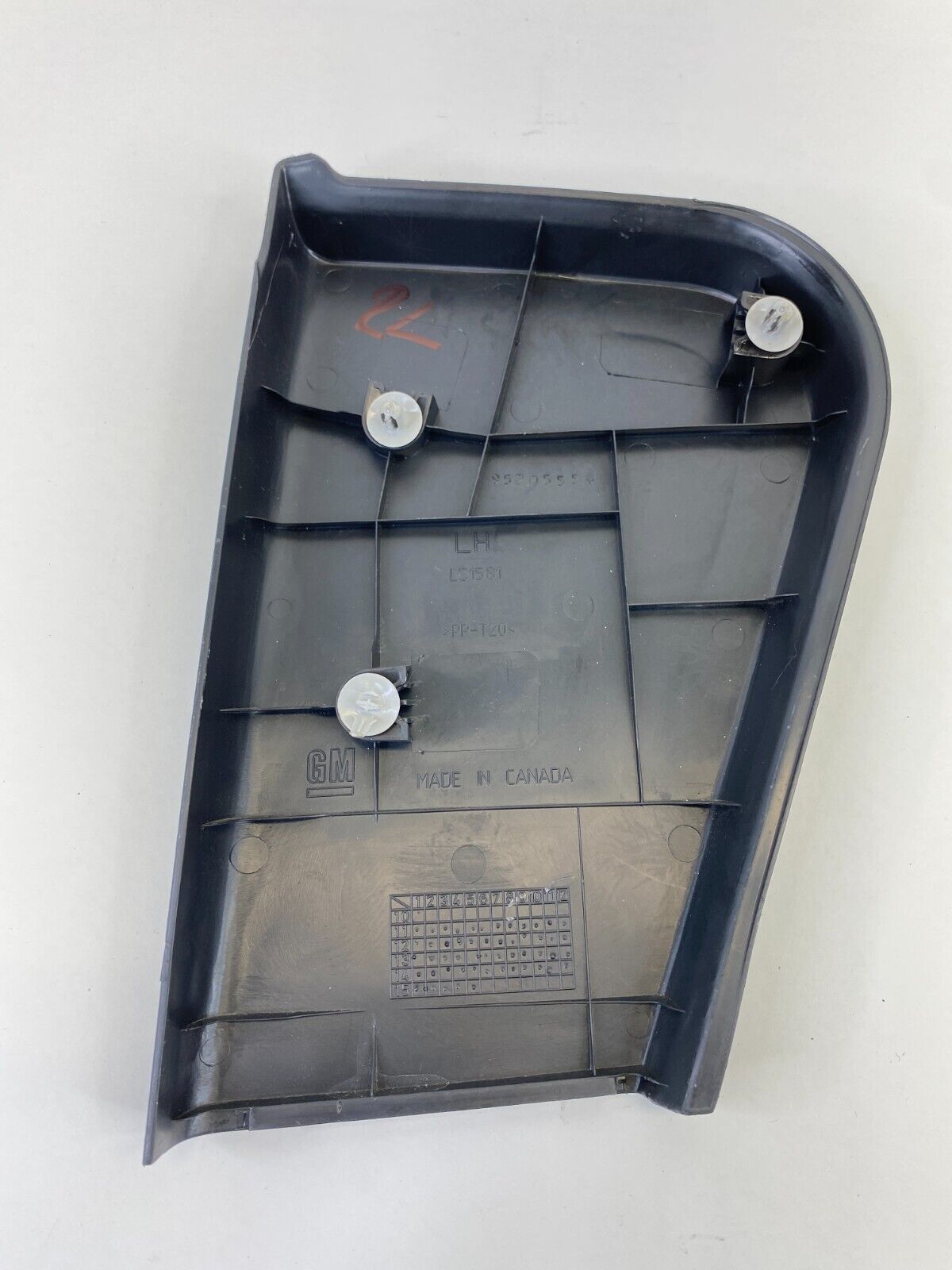 12-20 Chevrolet Sonic Rear Left Side Interior Door Handle Trim Cover 95205558