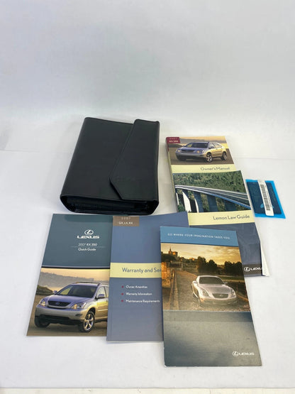 2007 LEXUS RX350 OWNERS MANUAL USER GUIDE GLOVE BOX WALLET KIT SET FACTORY OEM