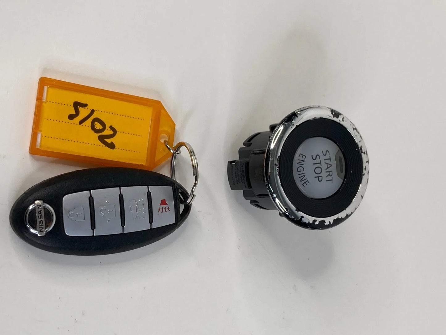 13-18 NISSAN ALTIMA IGNITION SWITCH START STOP BUTTON W/ SMART KEY REMOTE OEM