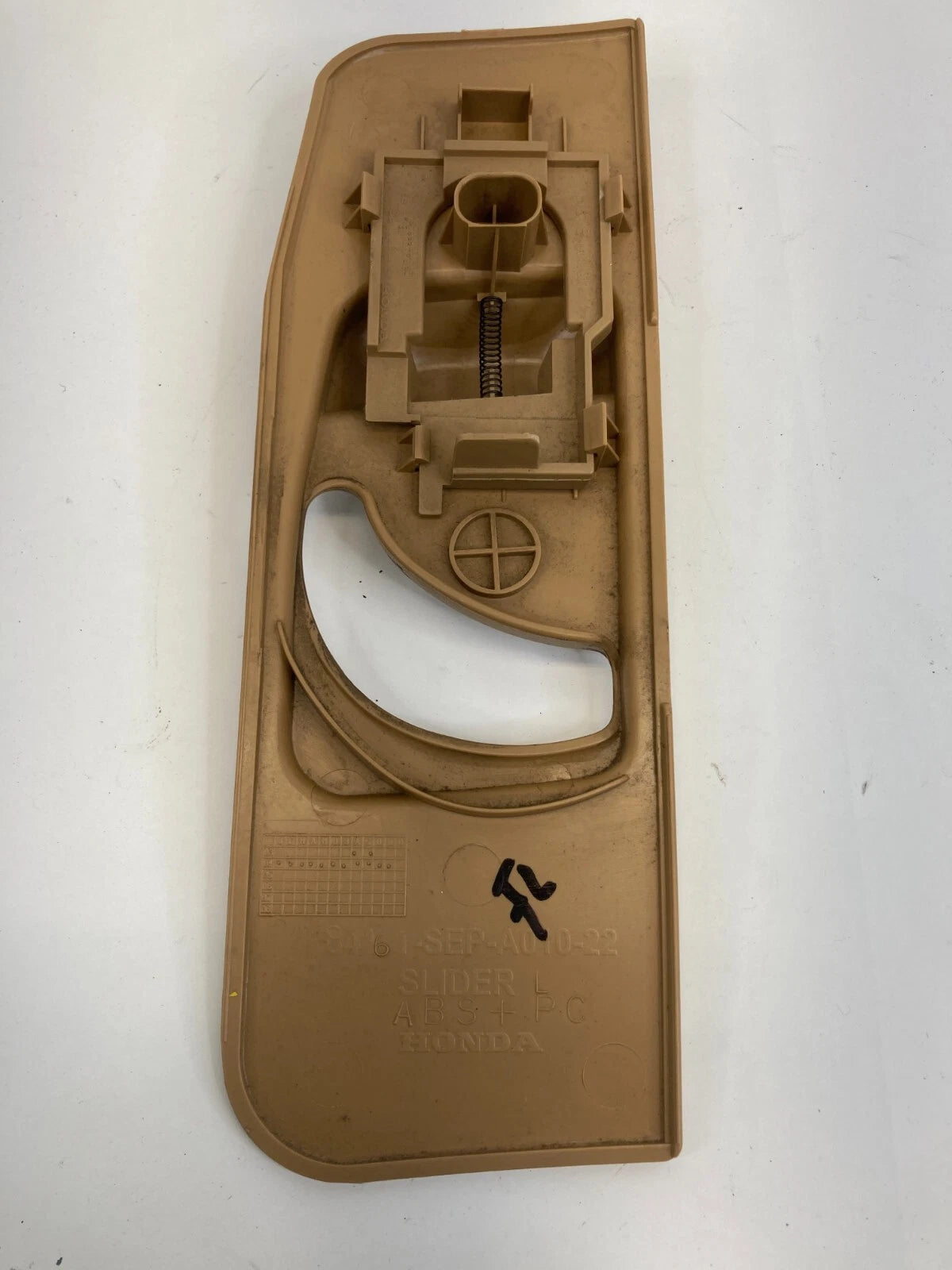 04-08 ACURA TL FRONT LEFT UPPER SEAT BELT ADJUSTENT TRIM COVER 84161-SEP-A010