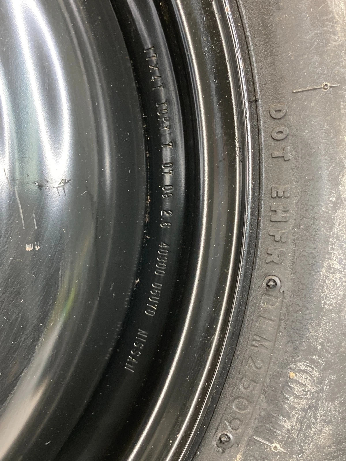 2008 2009 INFINITI G37 EMERGENCY SPARE TIRE WHEEL COMPACT DONUT T145/80D17 107M