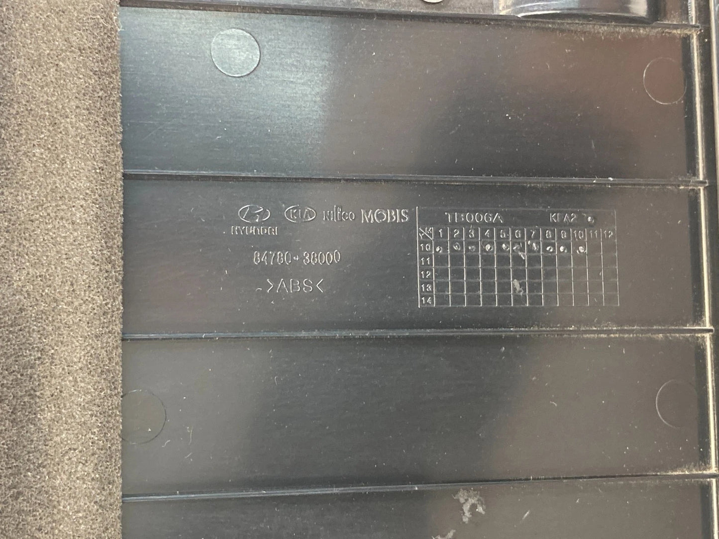 2011-2014 HYUNDAI SONATA CENTER CONSOLE STORAGE TRAY COMPARTMENT BIN PANEL OEM