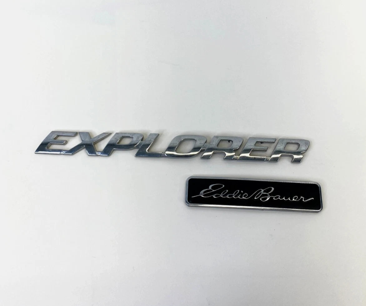 02-05 FORD EXPLORER REAR TRUNK LIFTGATE EDDIE BAUER EMBLEM LOGO BADGE PLATE OEM