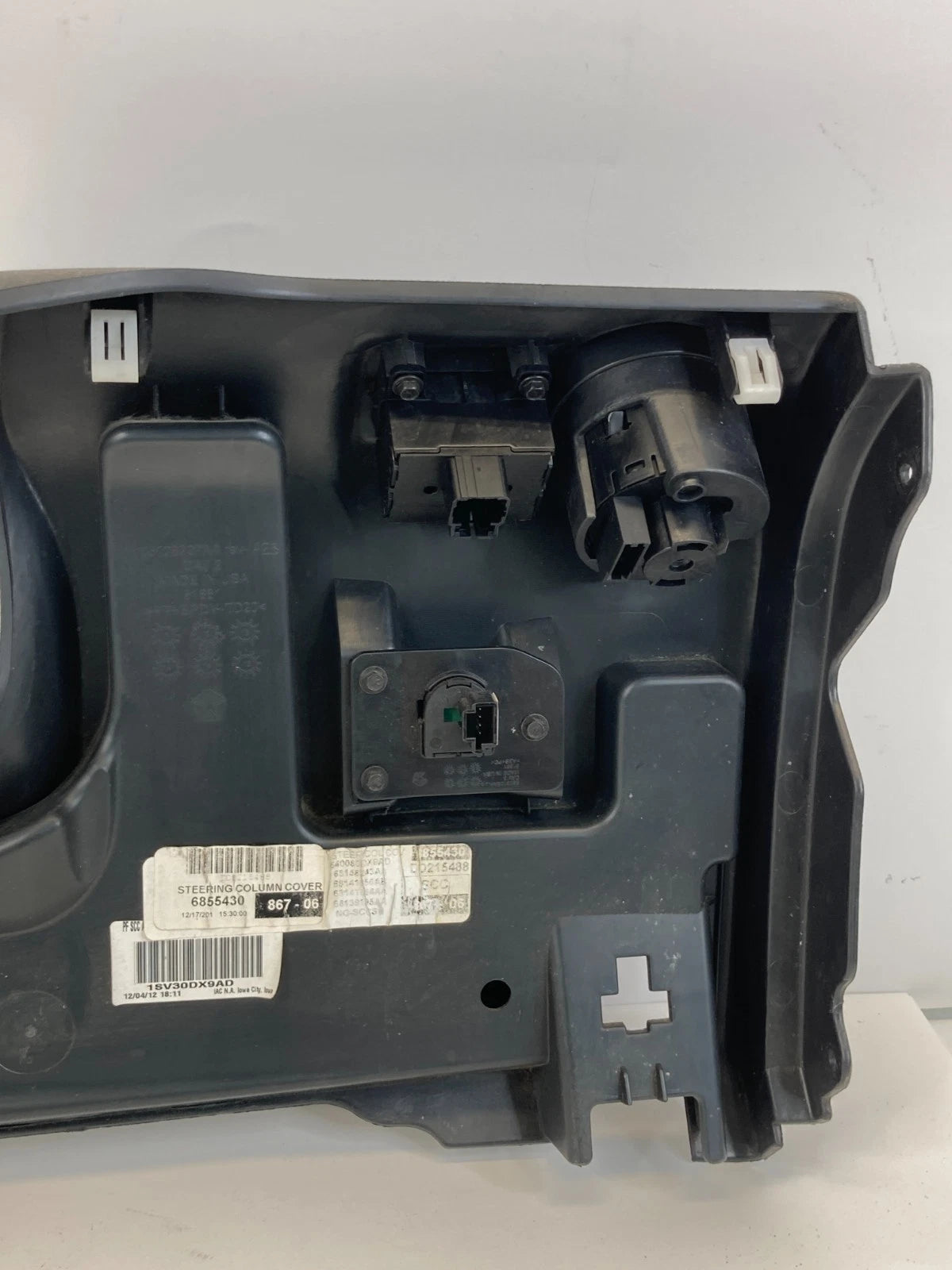13-16 DODGE DART LEFT DRIVER LOWER DASH KNEE BOLSTER COVER TRIM PANEL SWITCH OEM