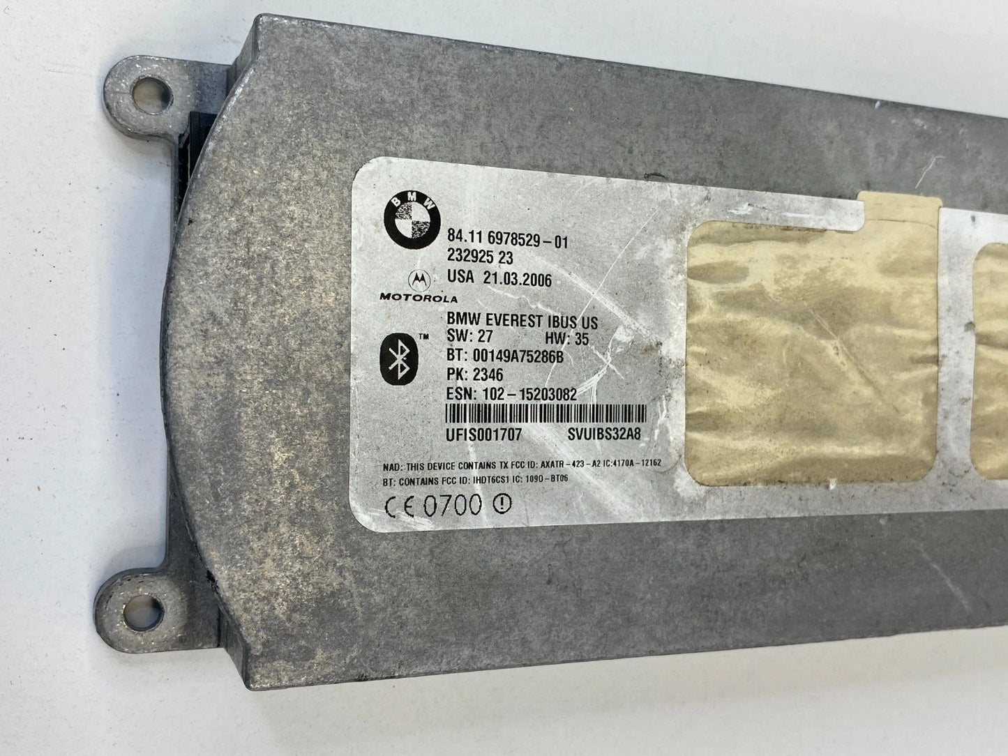 2004-2010 BMW X3 2.5L AT TELEMATICS CONTROL MODULE UNIT 84116978529 OEM