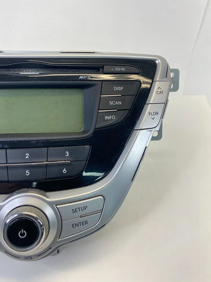 2011-2013 HYUNDAI ELANTRA RADIO AM/FM RECEIVER 6 DISC CD MP3 96170-3X150BLH OEM