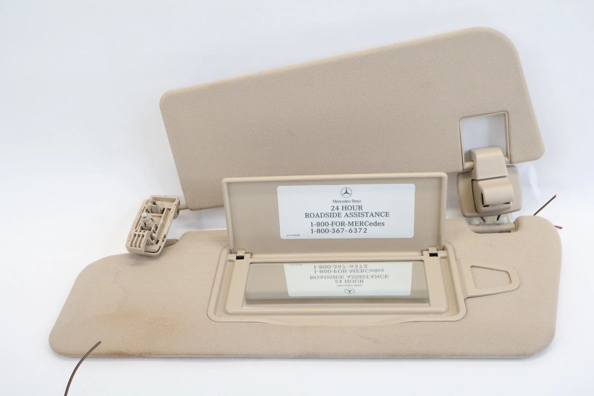 2014-2016 MERCEDES-BENZ E350 SUNVISOR SUN VISOR SET LEFT RIGHT W /VANITY MIRROR