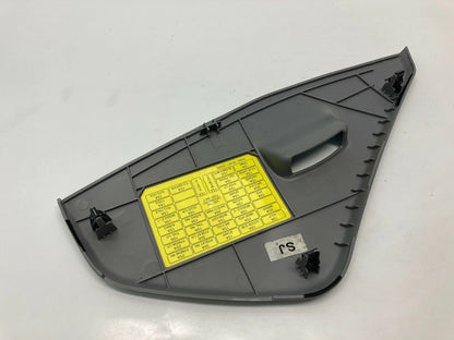 2006-2010 KIA OPTIMA LEFT DRIVER SIDE DASH FUSE BOX COVER DOOR TRIM PANEL GRAY