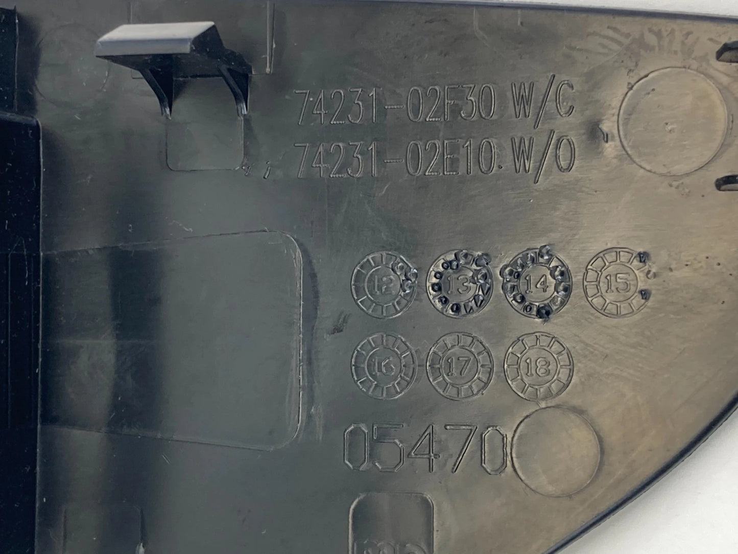 2014-2019 Toyota Corolla Right Side Door Switch Control w/Bezel 74231-02E10 OEM