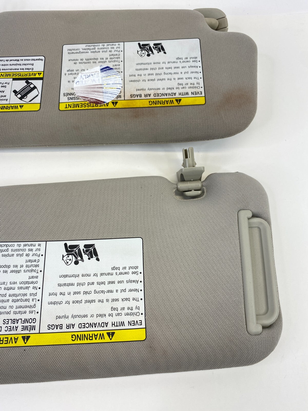 2009-2014 Nissan Murano Sunvisor Left & Right Sun Visor Shade Pair Set OEM