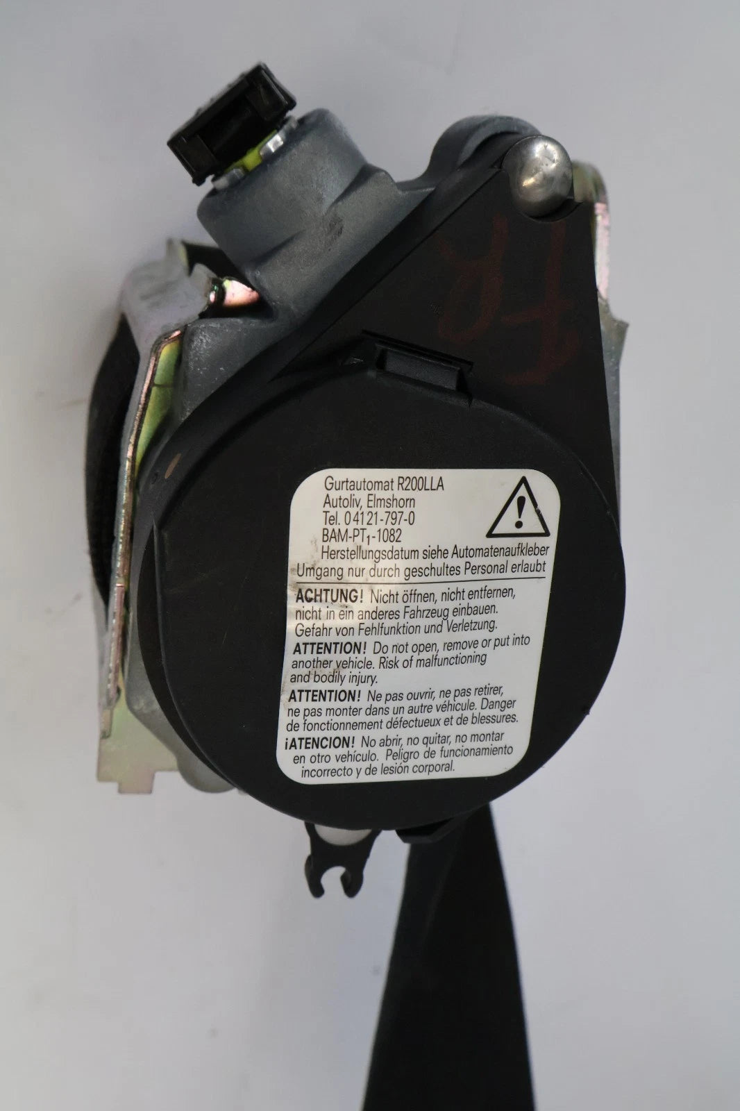 2011-2016 BMW 528I 535I 550I FRONT RIGHT SIDE SEAT BELT RETRACTOR 618120800 OEM