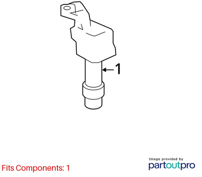 2011-2017 BUICK REGAL 2.4L L4 IGNITION COIL IGNITOR IGNITER 12638824 DENSO OEM