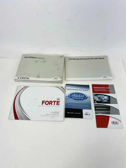 2015 15 KIA FORTE LX SEDAN OWNERS MANUAL INFORMATION GUIDE BOOK OEM