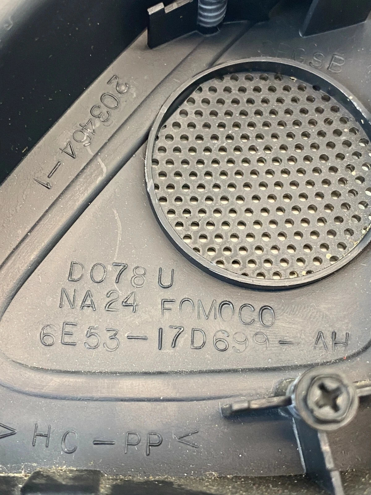 06-09 FORD FUSION LEFT INSIDE MIRROR CORNER TWEETER SPEAKER COVER OEM 6E5317D699