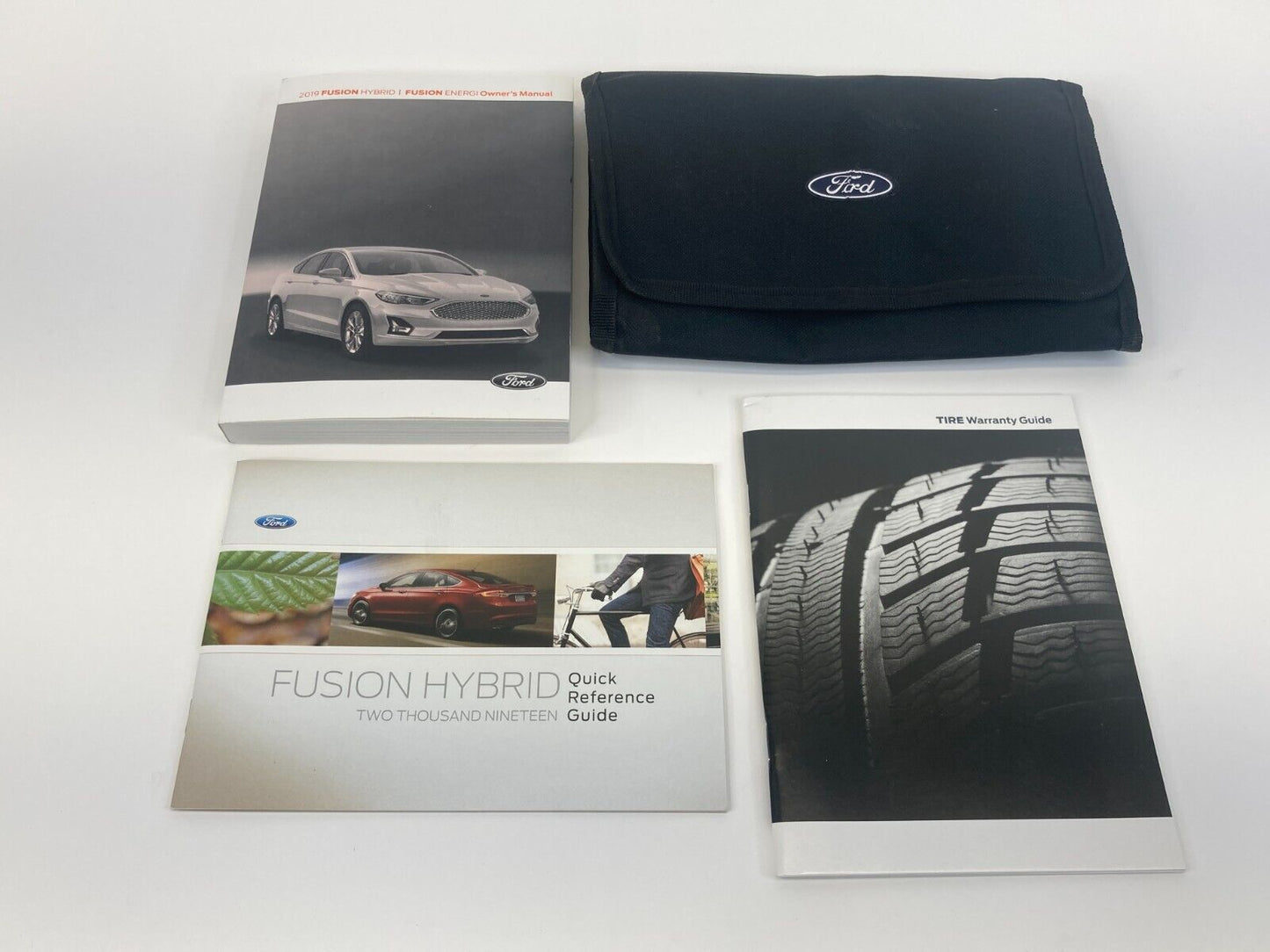 2019 19 Ford Fusion Owners Owner's Guide Manual Book Set W/ Case OEM