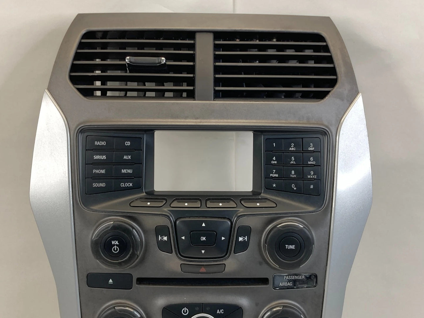 13-15 FORD INTERCEPTOR UTILITY RADIO CLIMATE CONTROL PANEL TRIM EB5T-18A802-DA