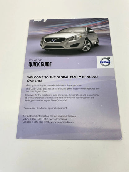 2012 12 VOLVO S60 S60 OWNERS MANUAL CASE WARRANTY BOOK SET OEM
