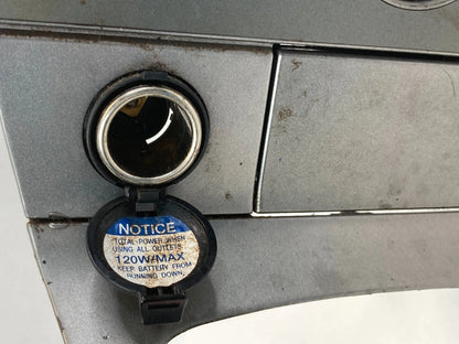 03-08 TOYOTA MATRIX SHIFTER CLIMATE CONTROL TRIM BEZEL W STORAGE & POWER OUTLET