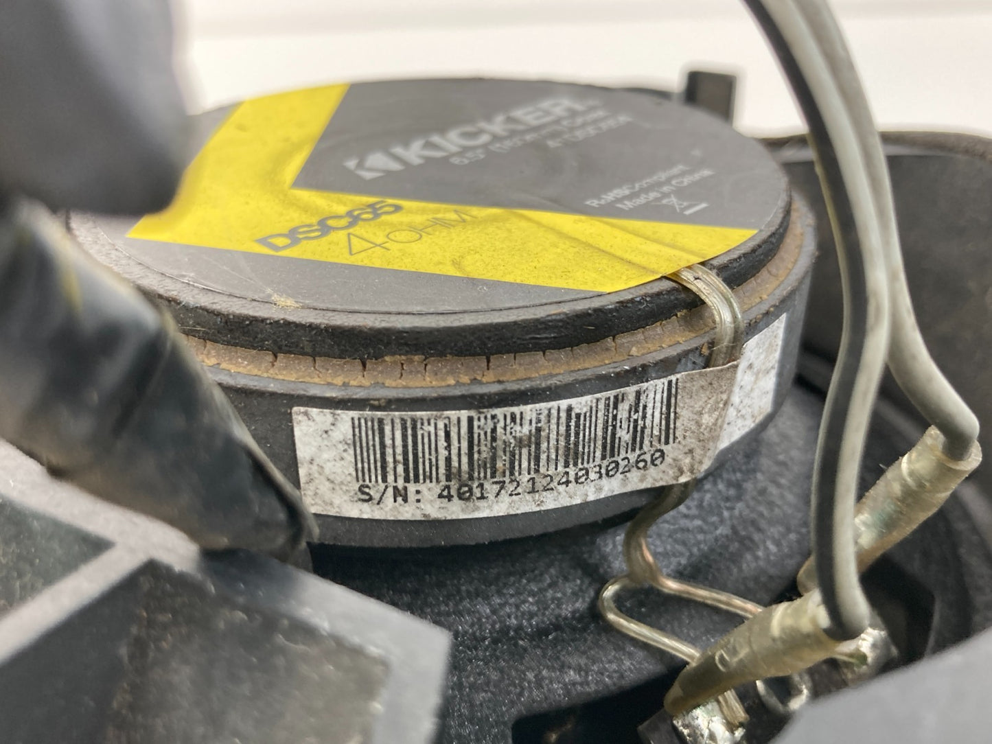 03-06 Saab 9-3 Sedan Front Right Side Door Speaker 41DSC654 KICKER Aftermaket