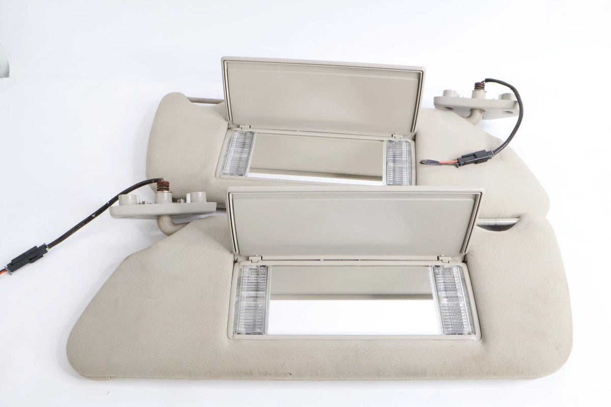 2006-2010 HUMMER H3 ROOF LEFT RIGHT SUNVISOR SUN VISOR SET ILLUMINATED HOMELINK