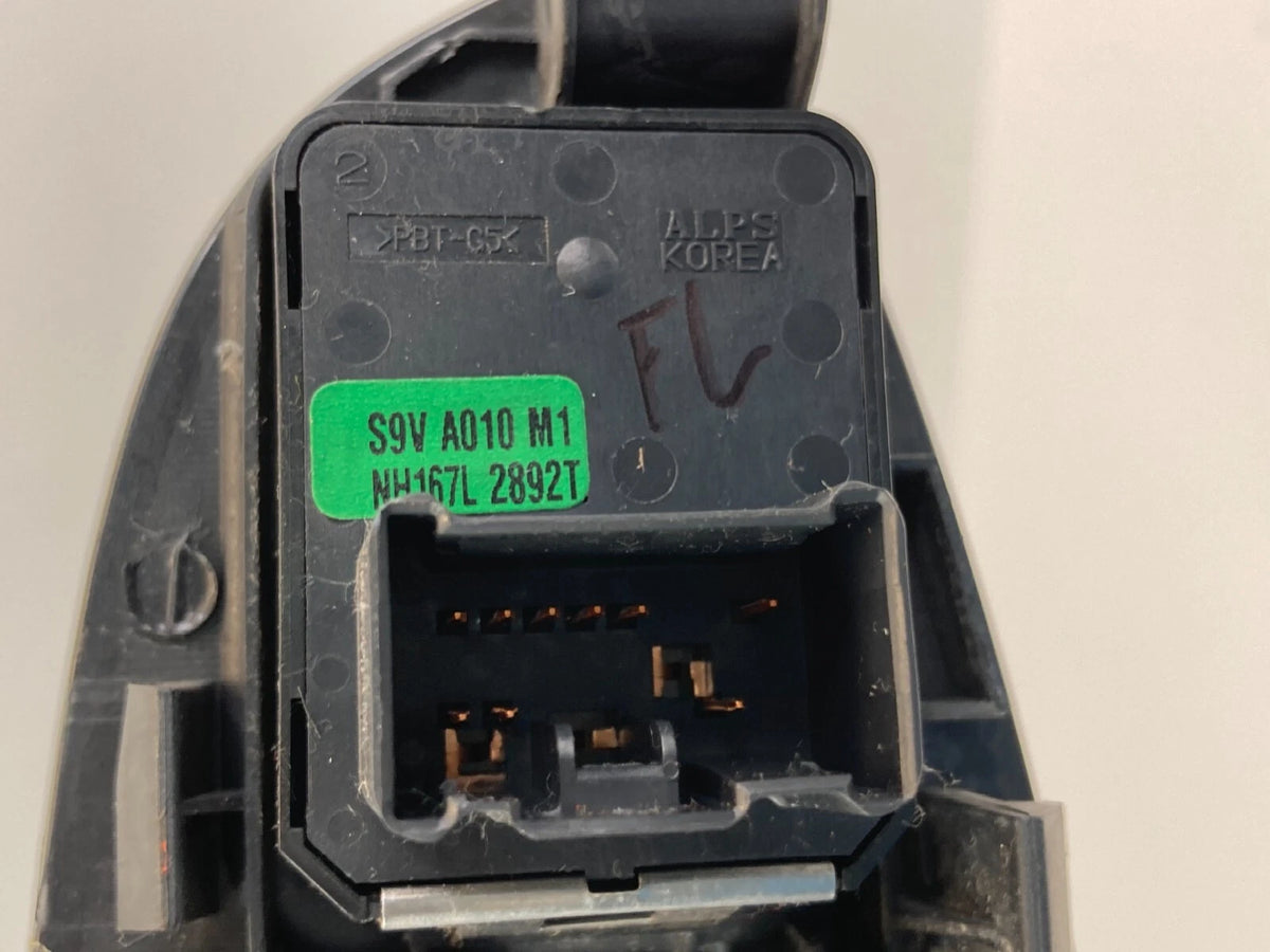 2003-2005 HONDA PILOT FRONT LEFT MIRROR SWITCH W MASTER SWITCH BEZEL S9VA010M1