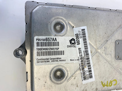 2012 CHRYSLER 200 3.6L ENGINE COMPUTER CONTROL ECU ECM MODULE OEM P05150657AA