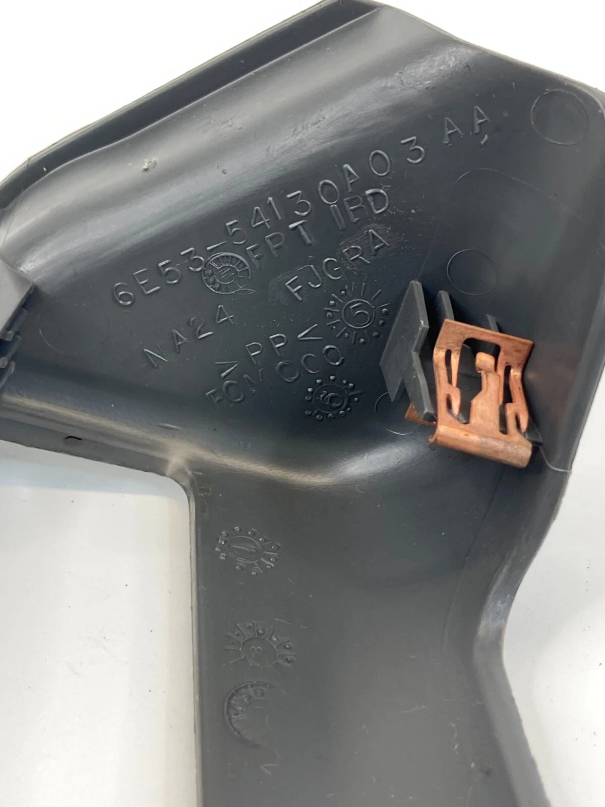 06-12 FORD FUSION FRONT LEFT DRIVER SEAT TRACK LOWER COVER TRIM 6E53-54130A03-AA