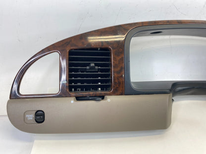 98-02 LINCOLN TOWN CAR DASH INSTRUMENT CLUSTER BEZEL W/ AIR VENT F7AH-19893-AAW