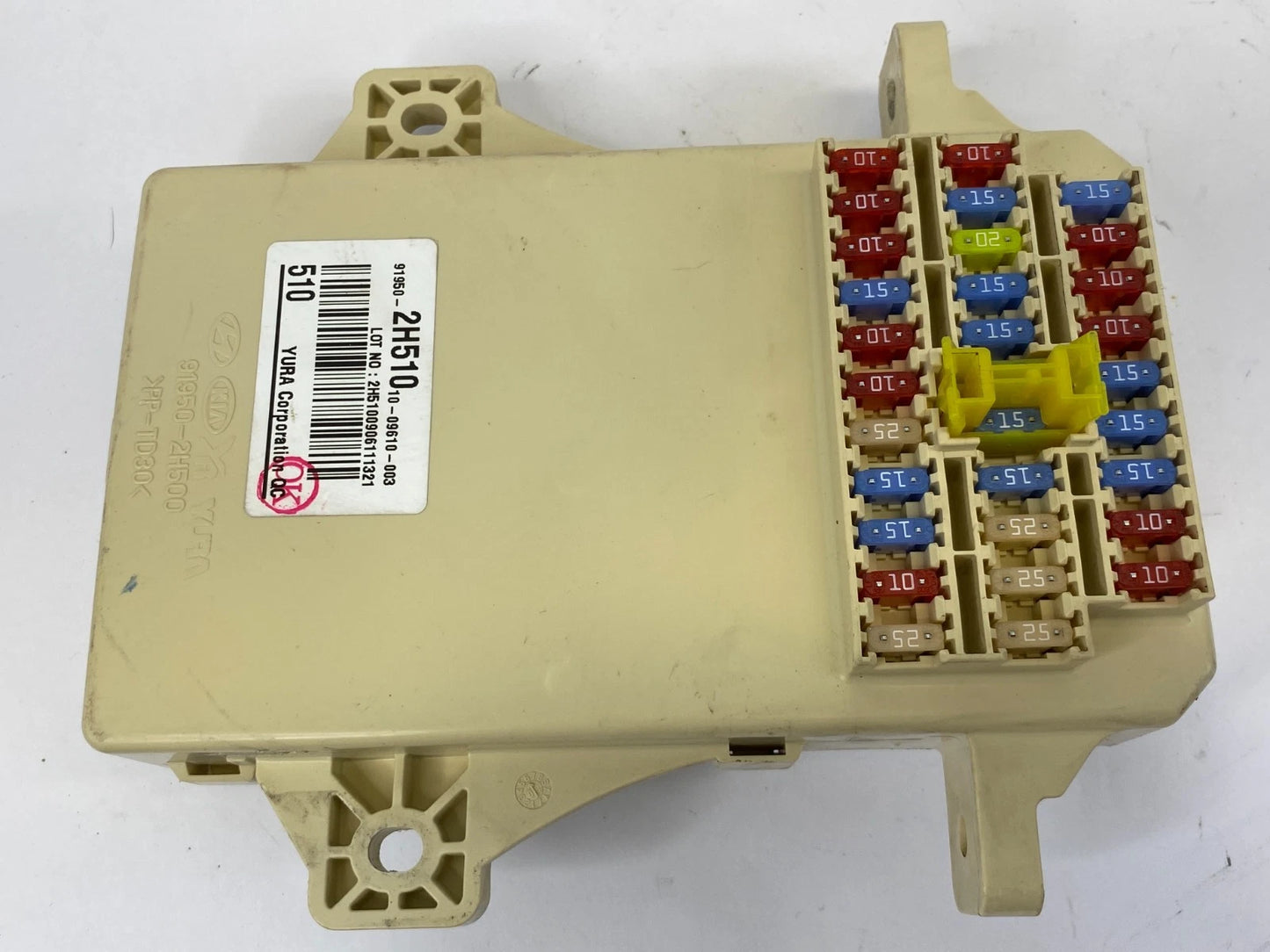 2007-2010 HYUNDAI ELANTRA 2.0L INTERIOR CABIN FUSE BOX RELAY JUNCTION 919502H510