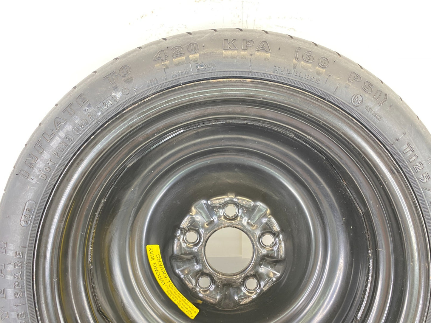 2002-2012 Mitsubishi Galant Emergency Spare Tire Compact Donut T125/70D16 96M