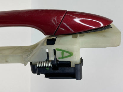 2011-2014 HYUNDAI SONATA GLS REAR LEFT EXTERIOR DOOR HANDLE ASSEMBLY RED OEM