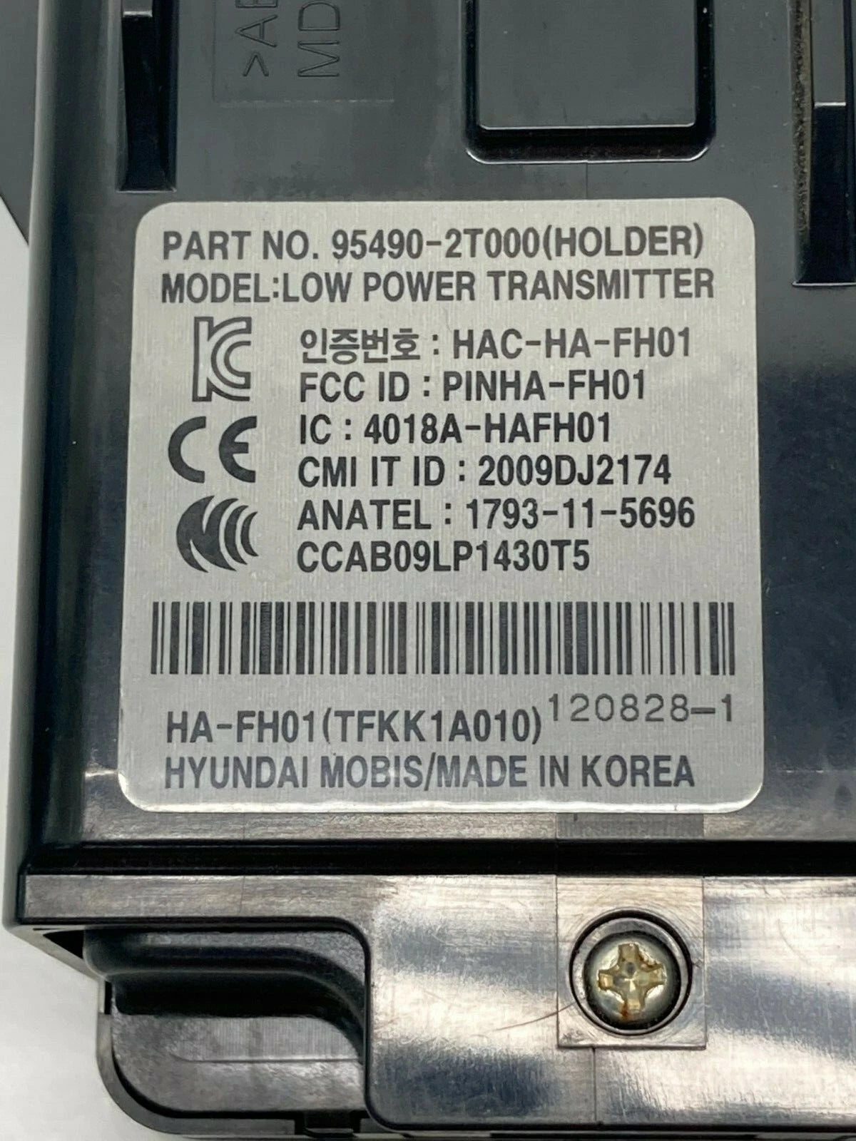 11-14 KIA OPTIMA HYBRID IGNITION SMART KEY HOLDER MODULE W/ REMOTE KEY FOB OEM