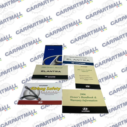 2006 06 HYUNDAI ELANTRA OWNERS MANUAL BOOK INFORMATION GUIDE W/ CASE OEM