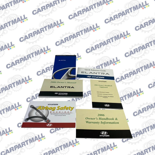 2006 06 HYUNDAI ELANTRA OWNERS MANUAL BOOK INFORMATION GUIDE W/ CASE OEM