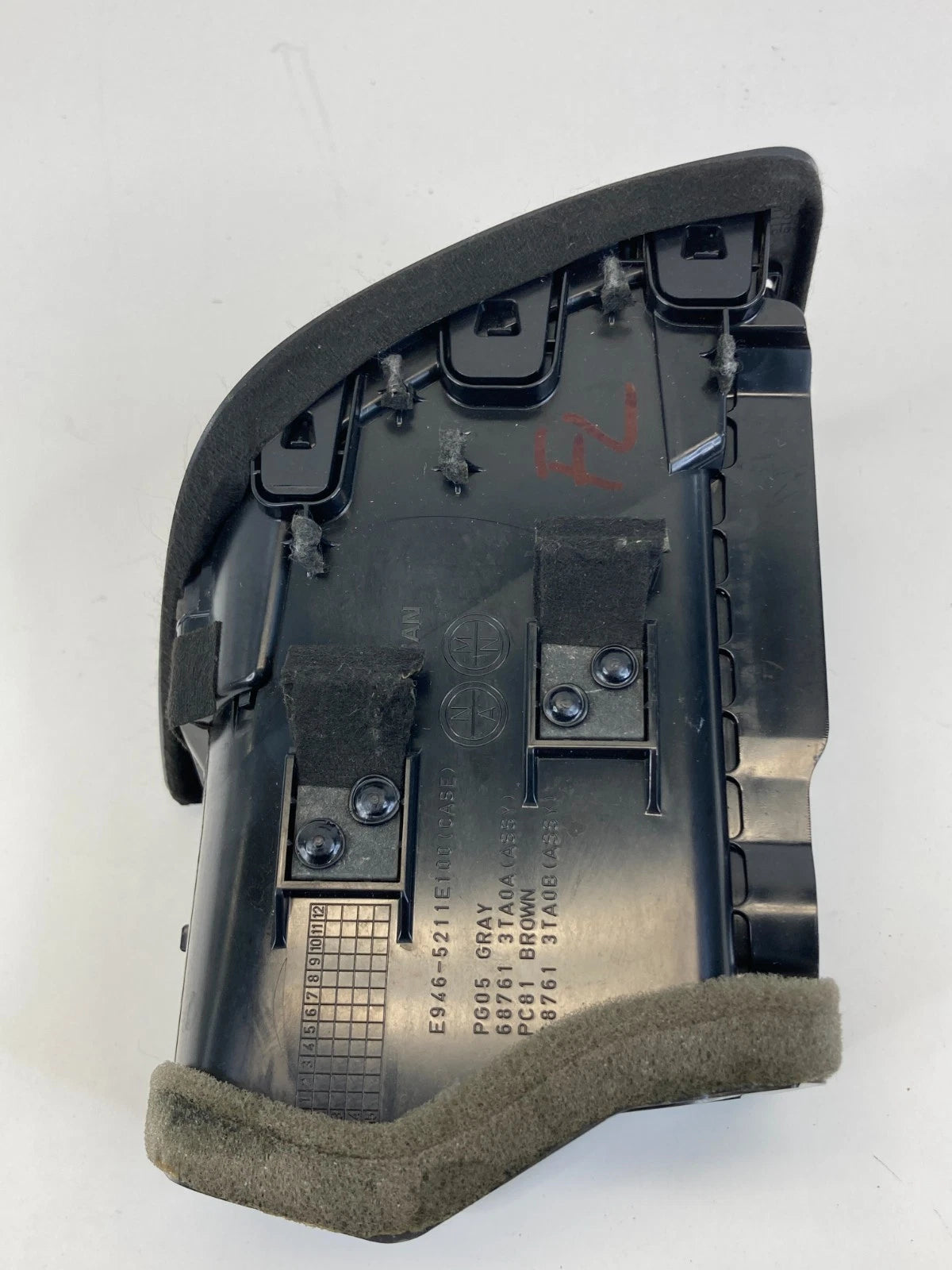 2013-2018 NISSAN ALTIMA DASH LEFT DRIVER SIDE A/C AIR VENT DUCT OUTER 687613TA0A