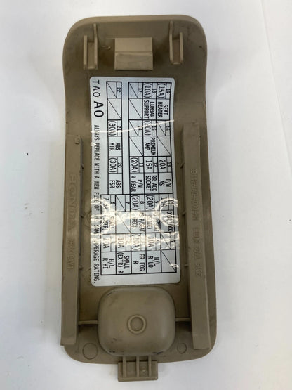 08-12 HONDA ACCORD RIGHT DASH INTERIOR FUSE BOX FUSEBOX LID DOOR 83112TA0A010