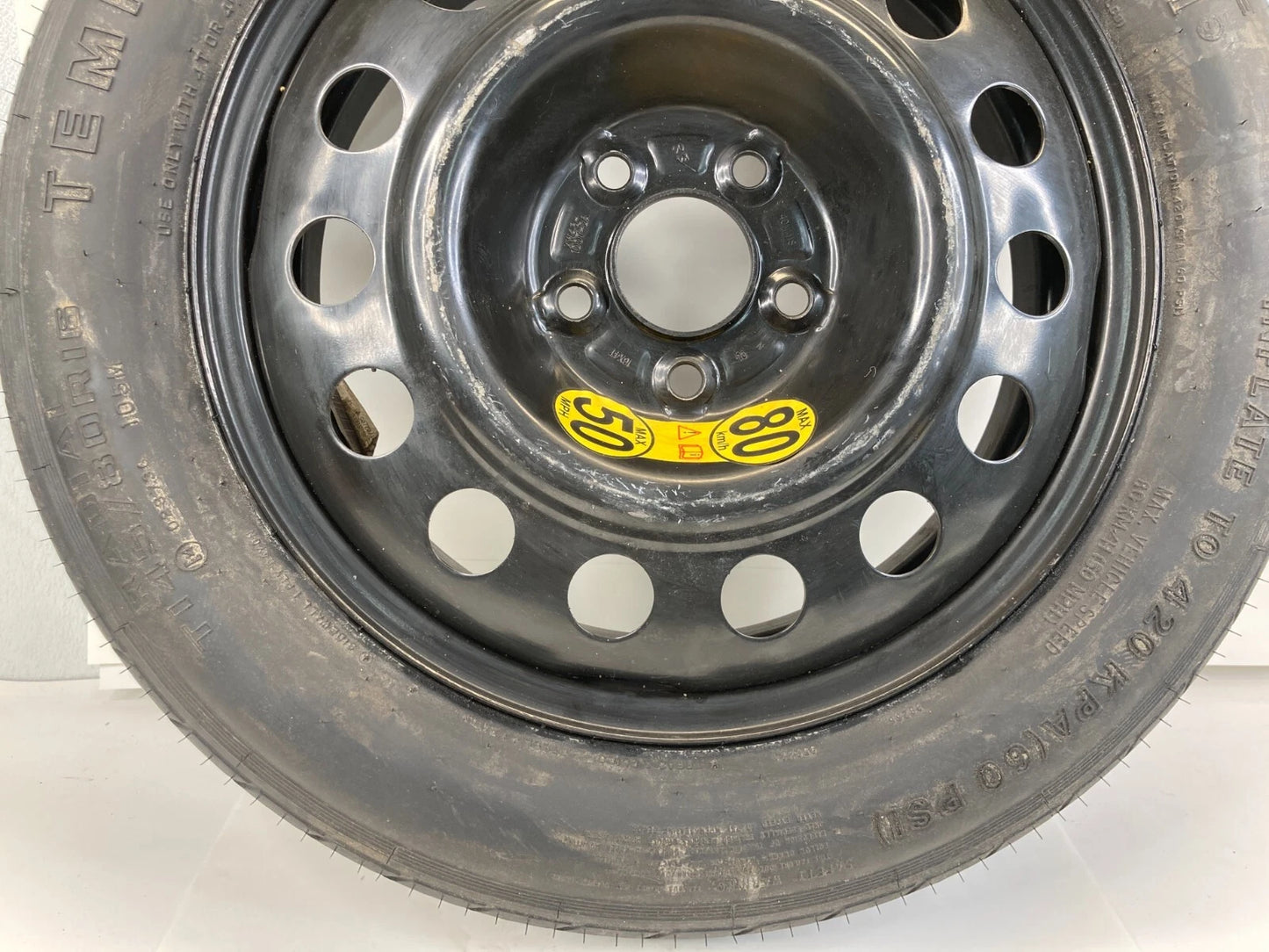 2003-2005 JAGUAR S-TYPE EMERGENCY SPARE TIRE WHEEL COMPACT DONUT T145/80R16 OEM