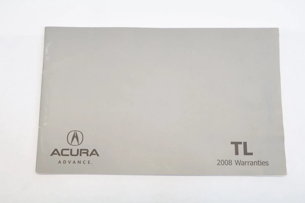 2008 ACURA TL OWNERS MANUAL CONSUMER INFO WARRANTY BOOK NAVIGATION & CASE