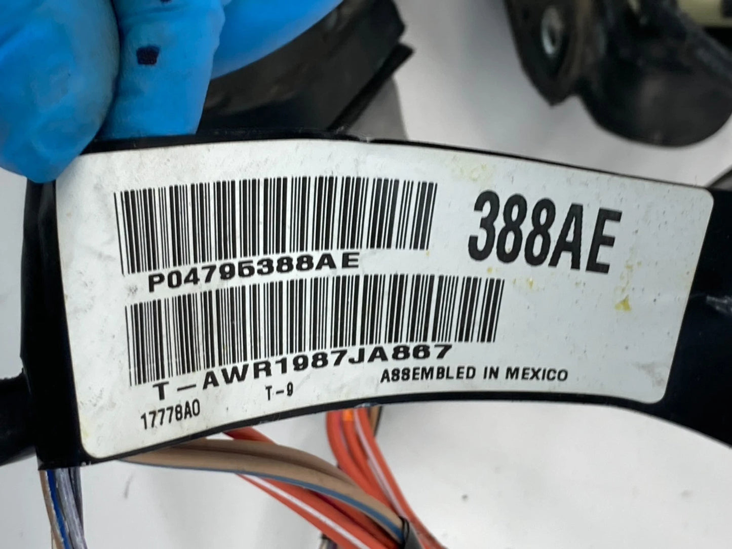 2008-2010 DODGE AVENGER REAR RIGHT DOOR WIRE WIRING HARNESS 04795388AE OEM