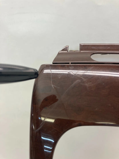 2007-2011 SAAB 9-3 CENTER CONSOLE AT SHIFT SHIFTER COVER PLATE TRIM BEZEL WOOD