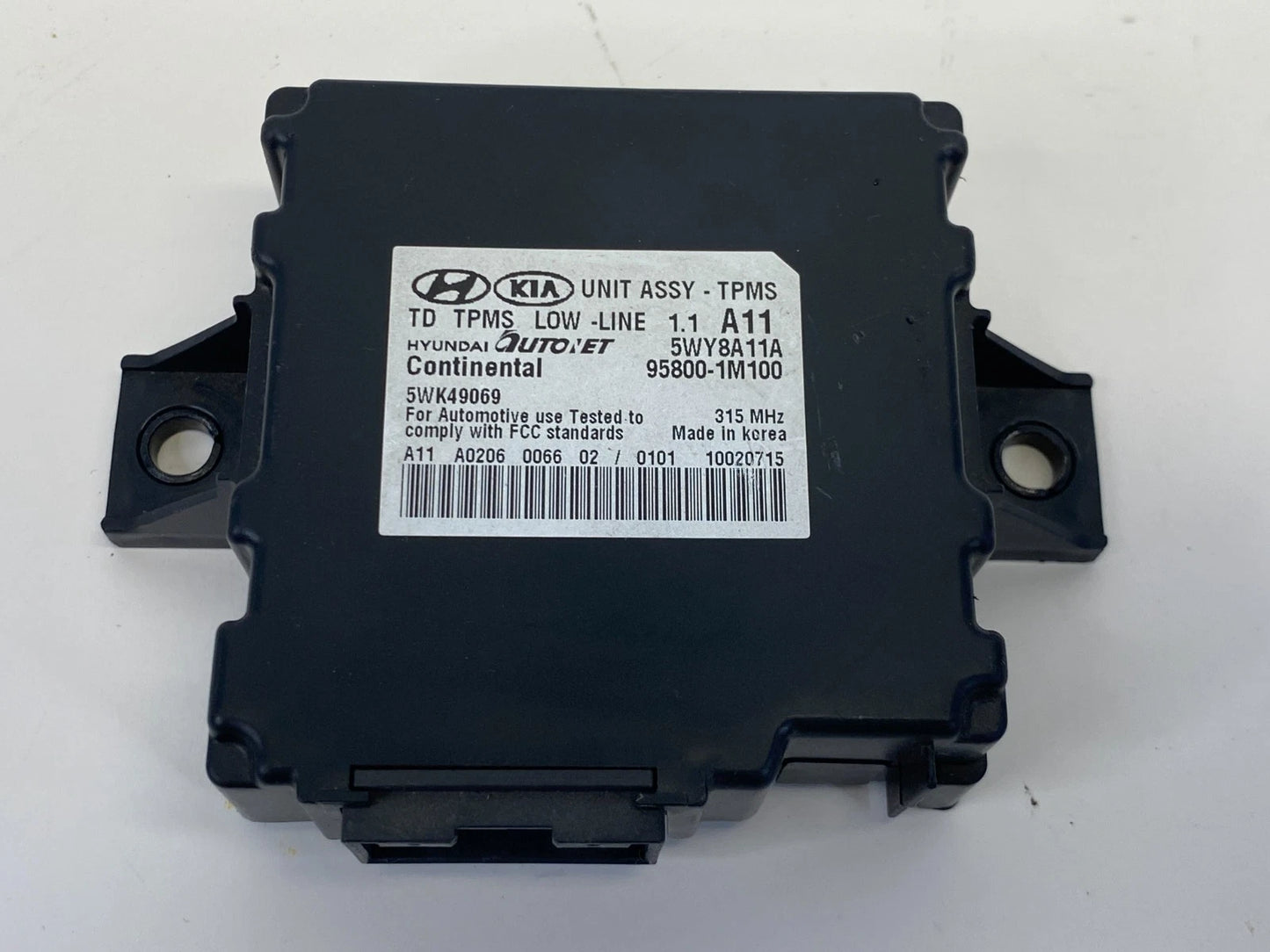2010-2013 KIA FORTE TIRE PRESSURE MONITOR CONTROL MODULE UNIT COMPUTER TPMS