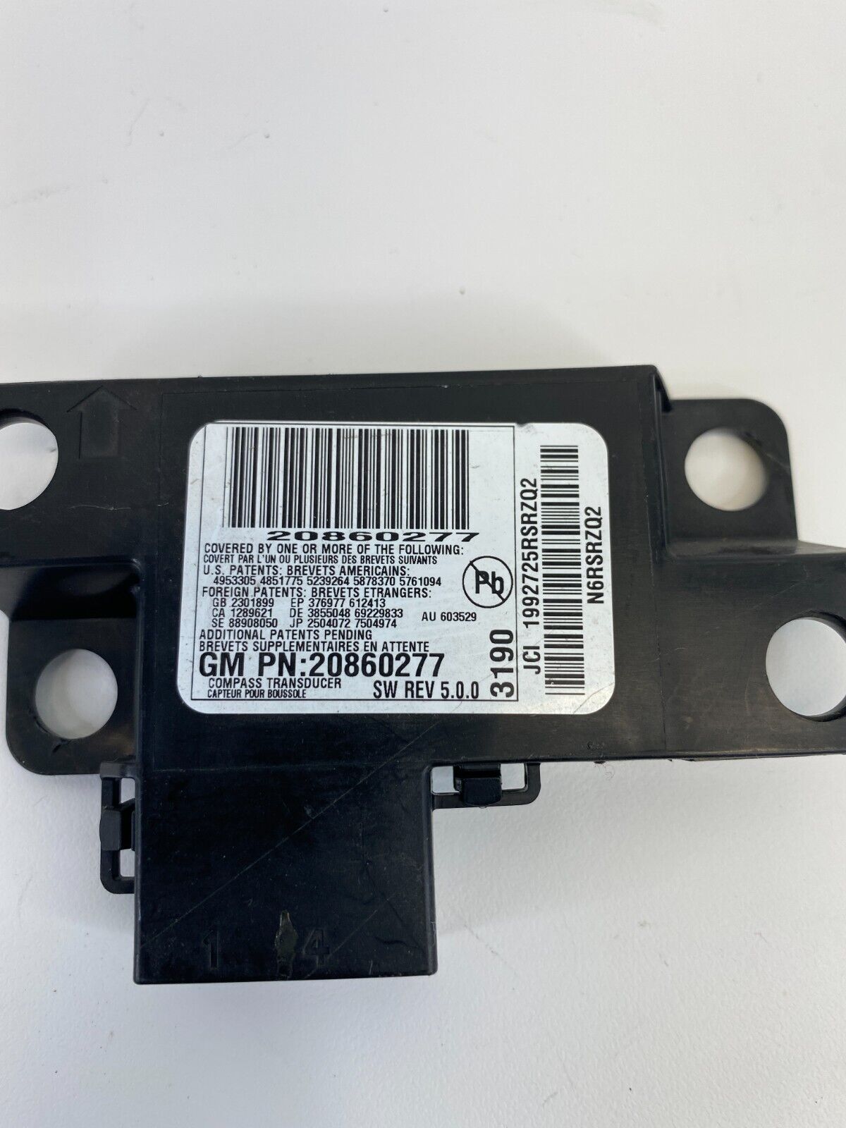 12-15 Chevrolet Captiva Sport Navigation Compass Control Module Unit 20860277