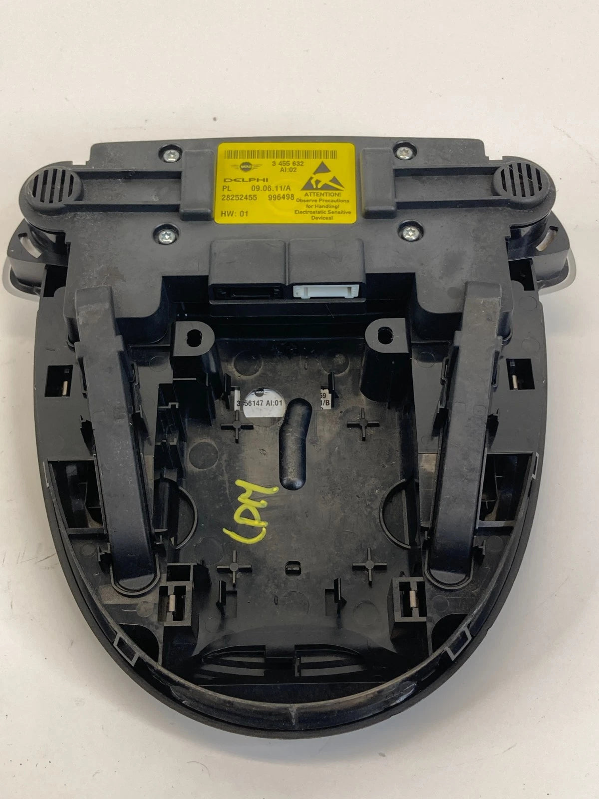 11-13 MINI COOPER ROOF OVERHEAD CONSOLE DOME MAP LIGHT LAMP W/O SUNROOF 3455632