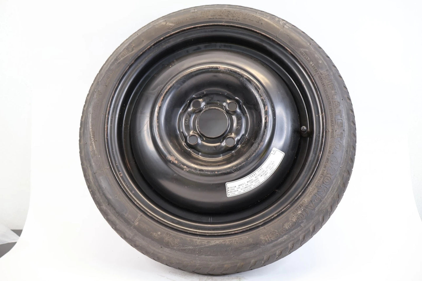 2009-2013 HONDA FIT SPARE TIRE COMPACT DONUT WHEEL RIM T125/70D15 95M OEM