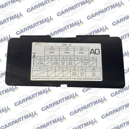17-20 ACURA MDX REAR QUARTER PANEL LEFT FUSE BOX ACCESS COVER 84666-TZ5A-A010