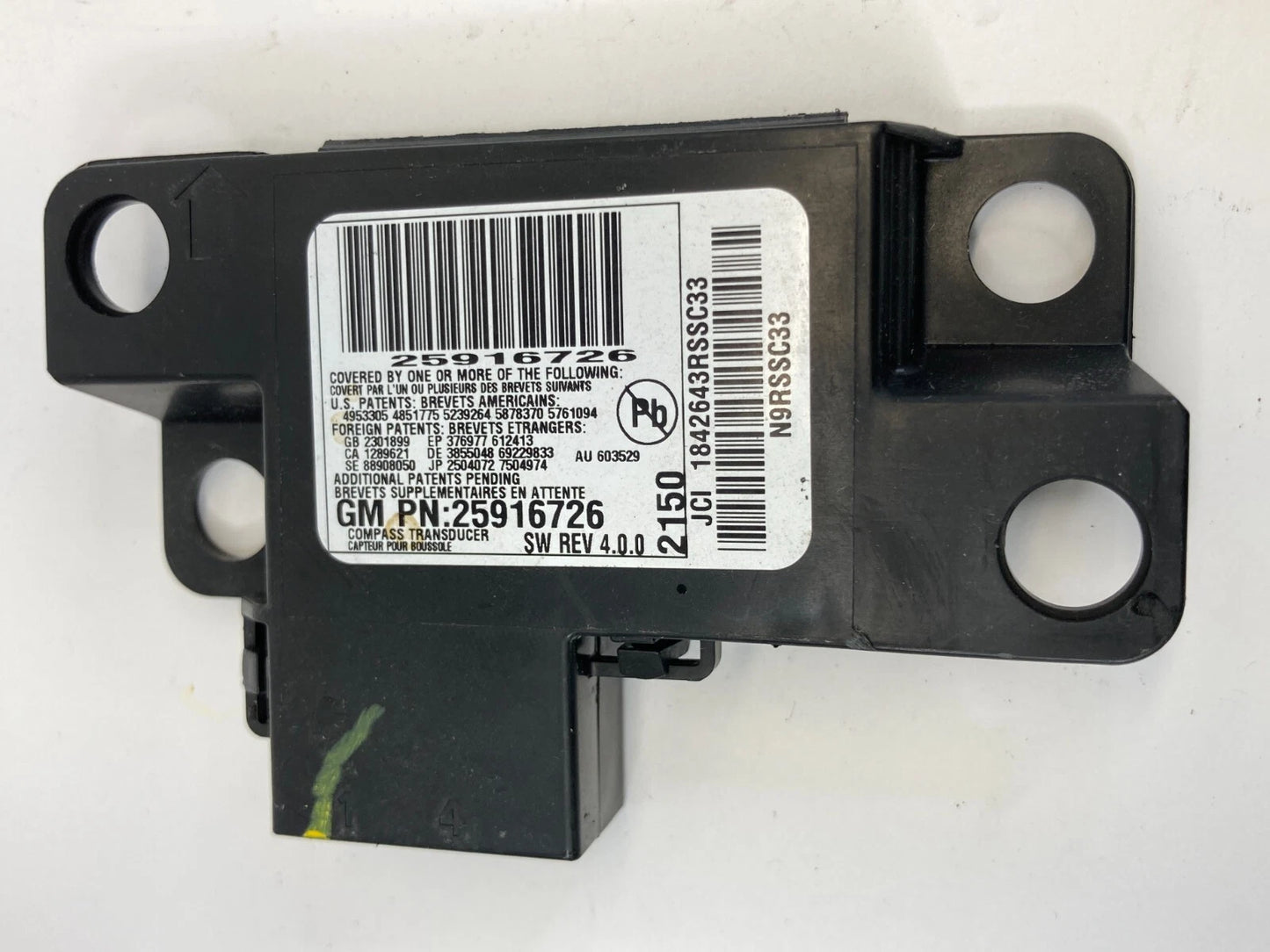 08-12 BUICK ENCLAVE 14-17 IMPALA ELECTRONIC COMPASS CONTROL MODULE 25916726 OEM