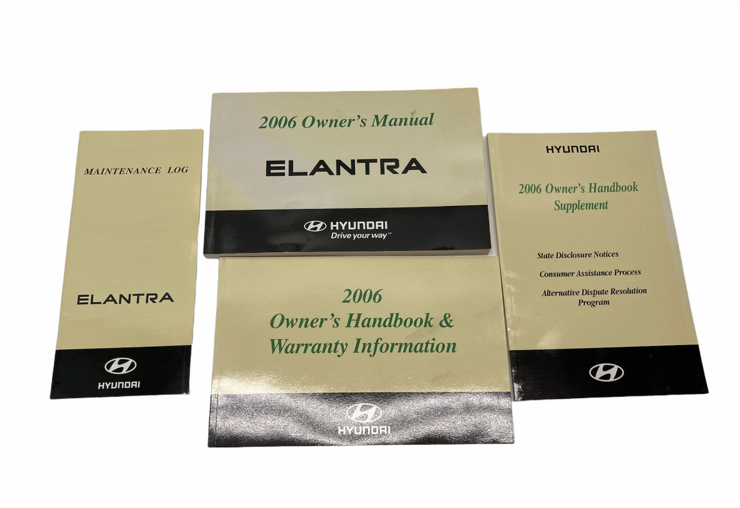 2006 Hyundai Elantra Owner's Manual Handbook Supplement & Warranty Information